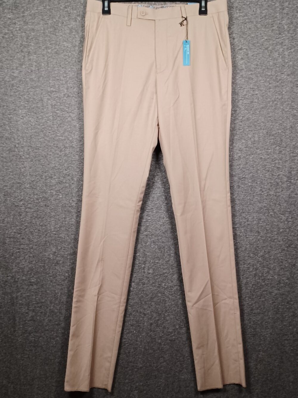 Sean Alexander Men's Pants Premium Tan Skinny Fit Open Bottom 38L 32W M282SK-07